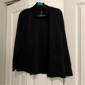 Apana Black Full Zip Athletic Jacket